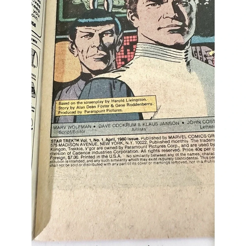 STAR TREK Lot Of 2 #1 #6 Marvel‎ 1979 Star-studded 23rd Century Odyssey Today